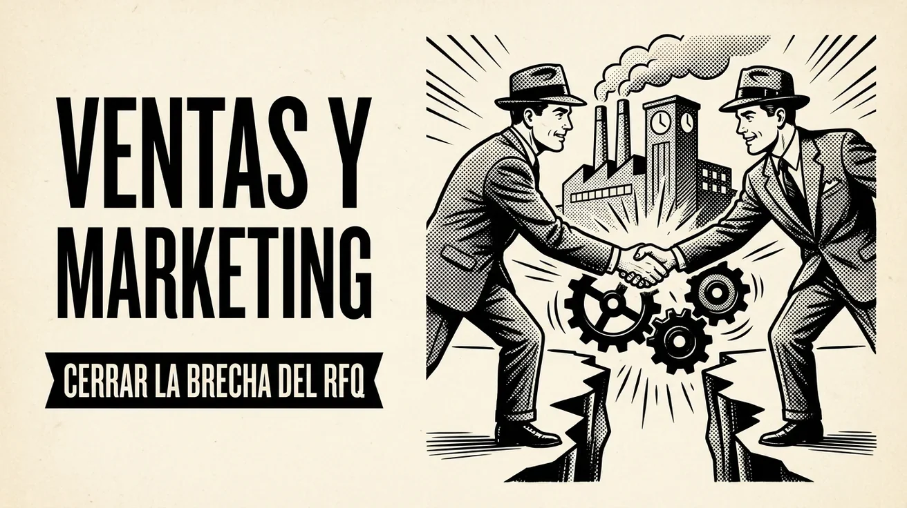 Alineación entre ventas y marketing para fabricantes: cómo cerrar la brecha del RFQ
