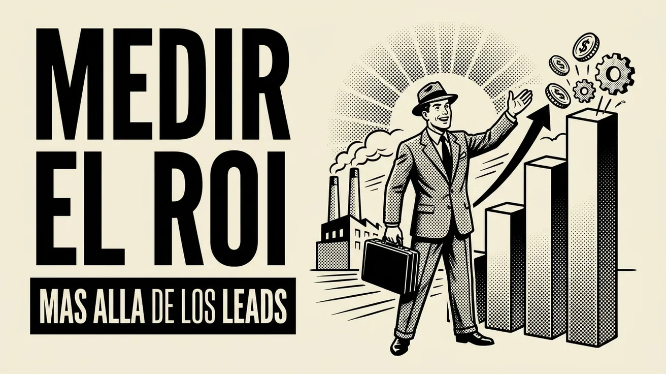 Cómo medir el ROI de marketing en manufactura (más allá de los leads)