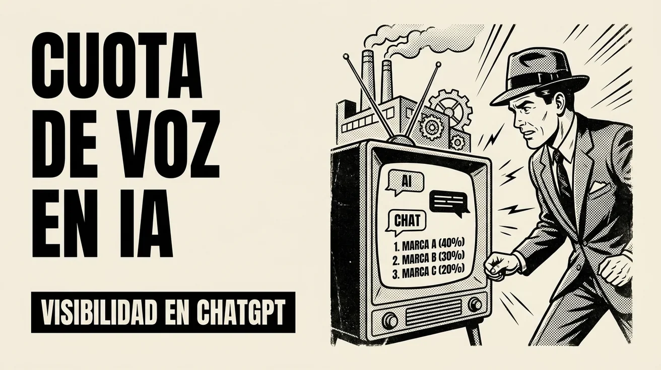 Cuota de Voz en IA para Fabricantes: Cómo Medirla y Ganar Visibilidad en las Búsquedas con IA