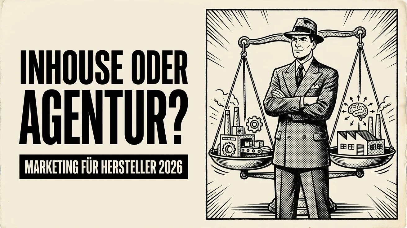 Inhouse oder Agentur: Wie Hersteller ihre Marketingfunktion 2026 aufbauen sollten