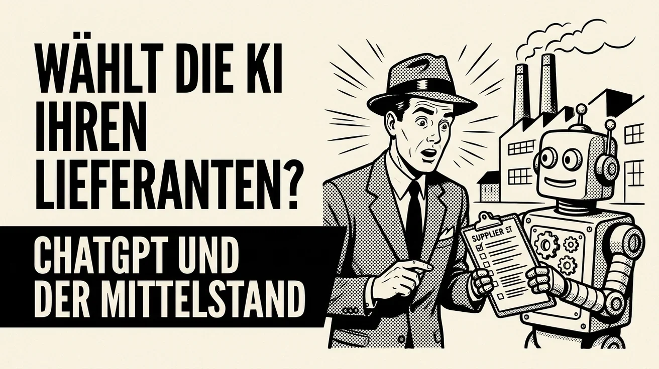 Wie KI-Assistenten Ihre Lieferanten auswählen: ChatGPT, Claude, Perplexity und der Mittelstand