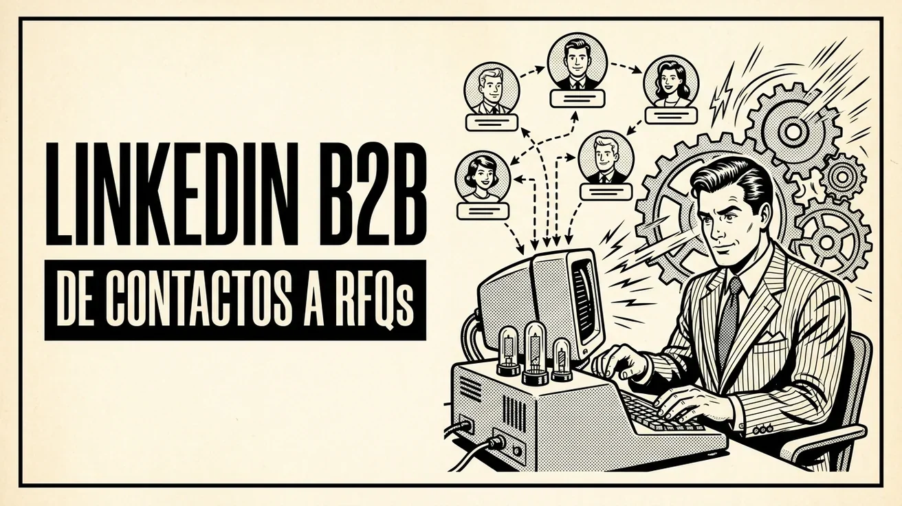 LinkedIn para equipos de ventas industriales: de contactos a RFQs reales