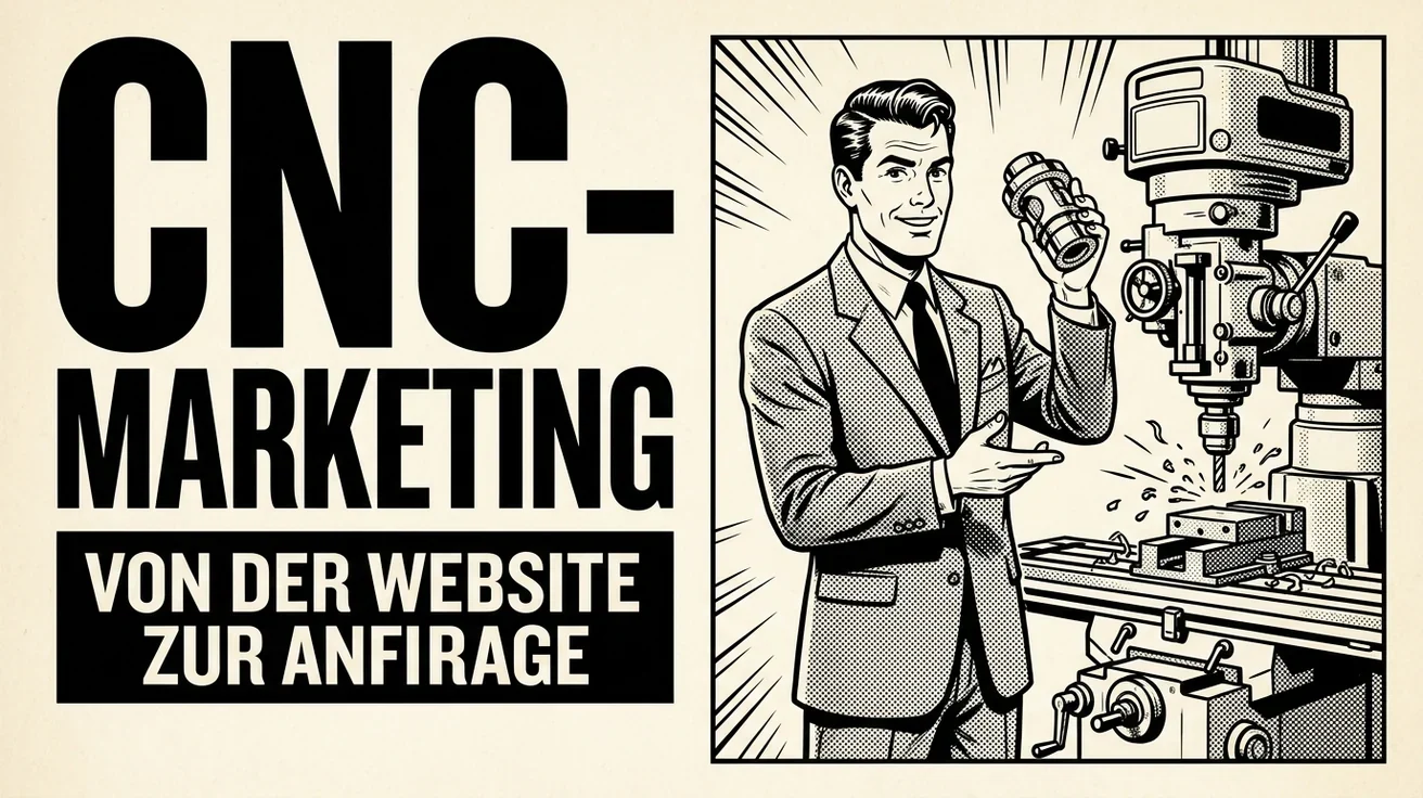 Marketing für CNC-Zerspanungsbetriebe: Von der Website zur gewonnenen Anfrage